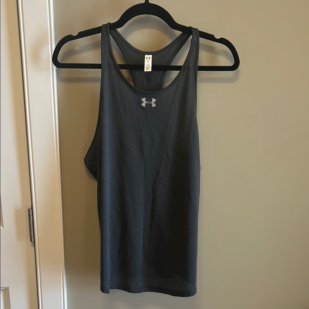 Under Armour Gray Sleeveless Fitted Tank Top
